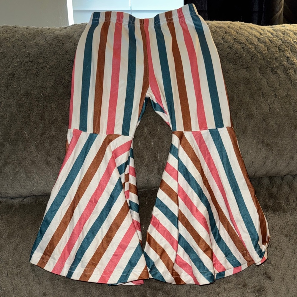Striped Kids Flared Pants